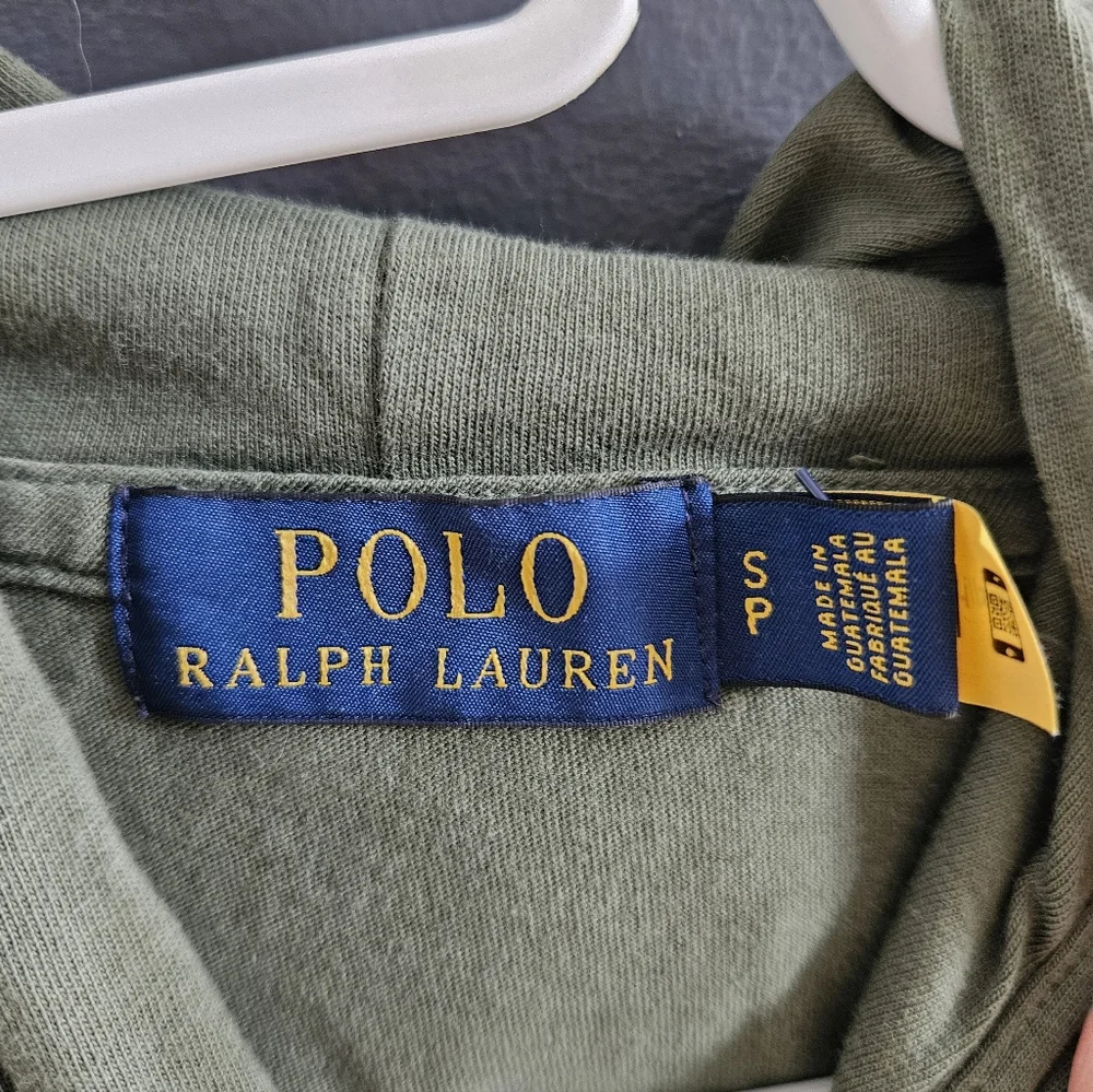 Polo by Ralph Lauren Olive Multicolor Logo Hoodie | Size S - Picture 2 of 4